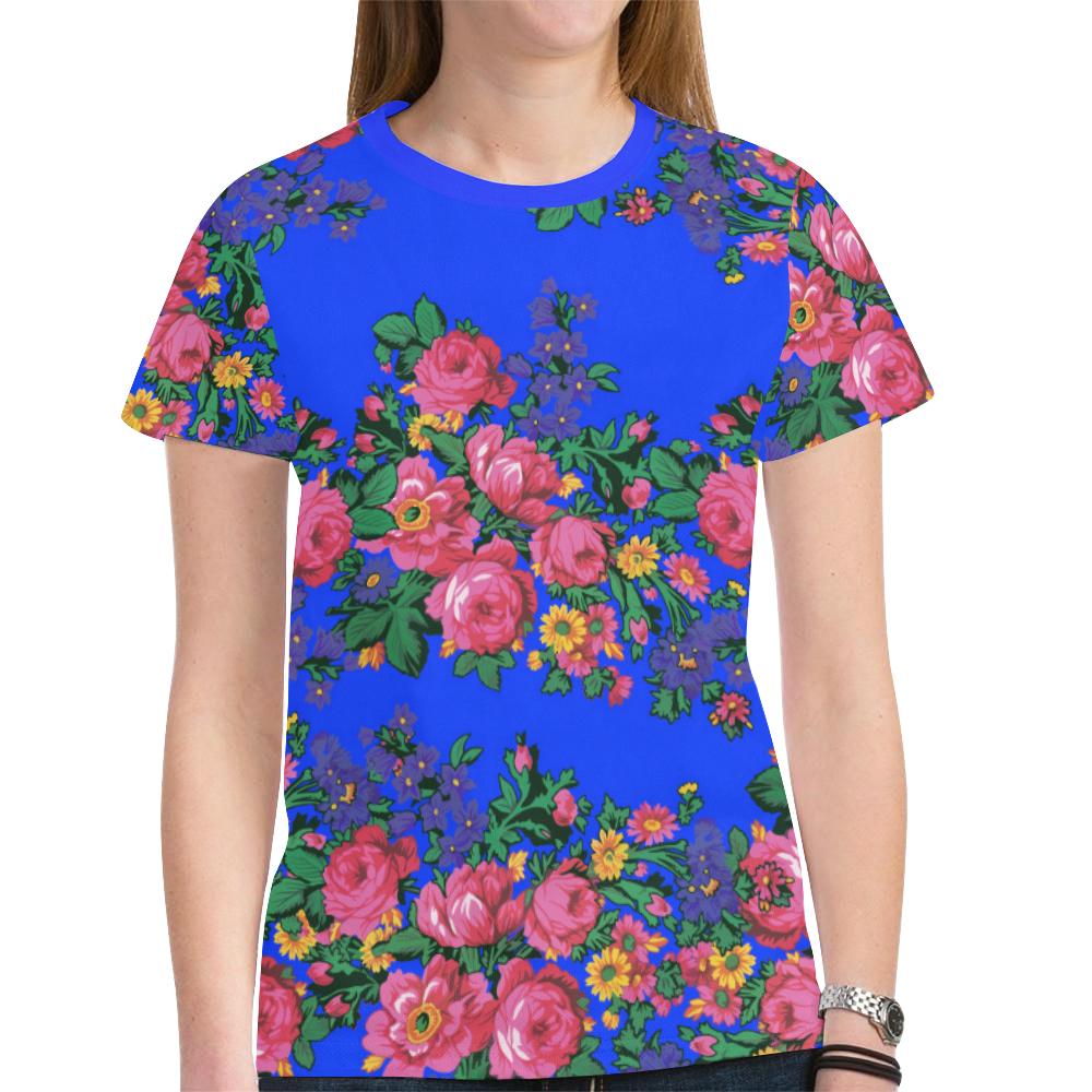 Kokum's Revenge- Royal New All Over Print T-shirt for Women (Model T45) New All Over Print T-shirt for Women (T45) e-joyer