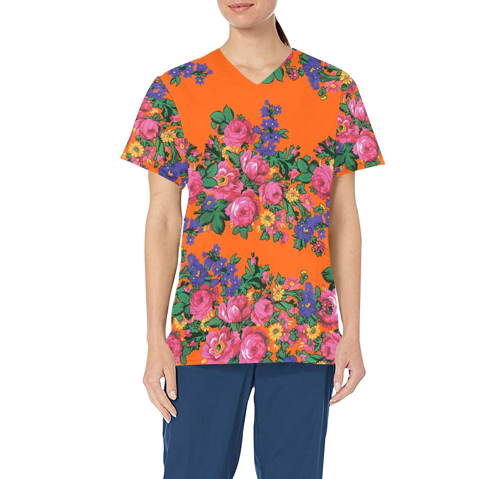 Kokum's Revenge Sierra All Over Print Scrub Top Scrub Top e-joyer