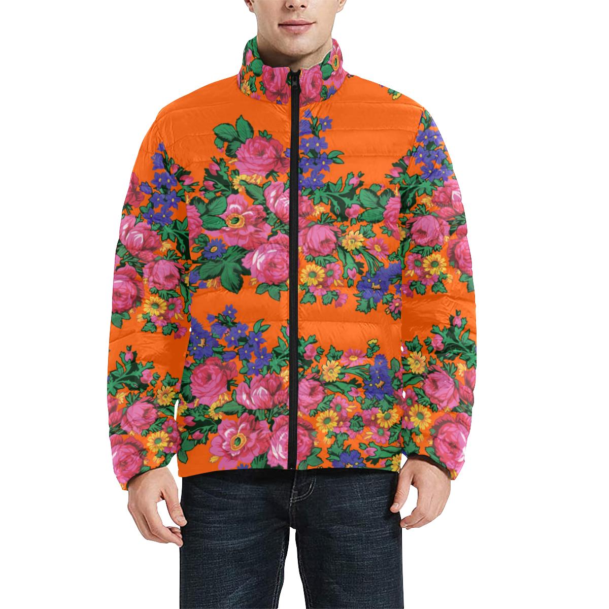 Kokum's Revenge Sierra Men's Stand Collar Padded Jacket (Model H41) Men's Stand Collar Padded Jacket (H41) e-joyer