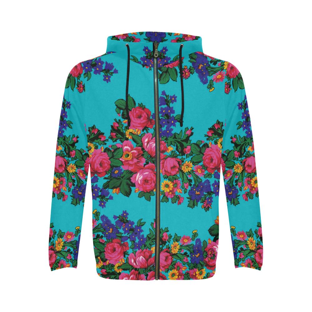 Kokum's Revenge-Sky All Over Print Full Zip Hoodie for Men (Model H14) All Over Print Full Zip Hoodie for Men (H14) e-joyer