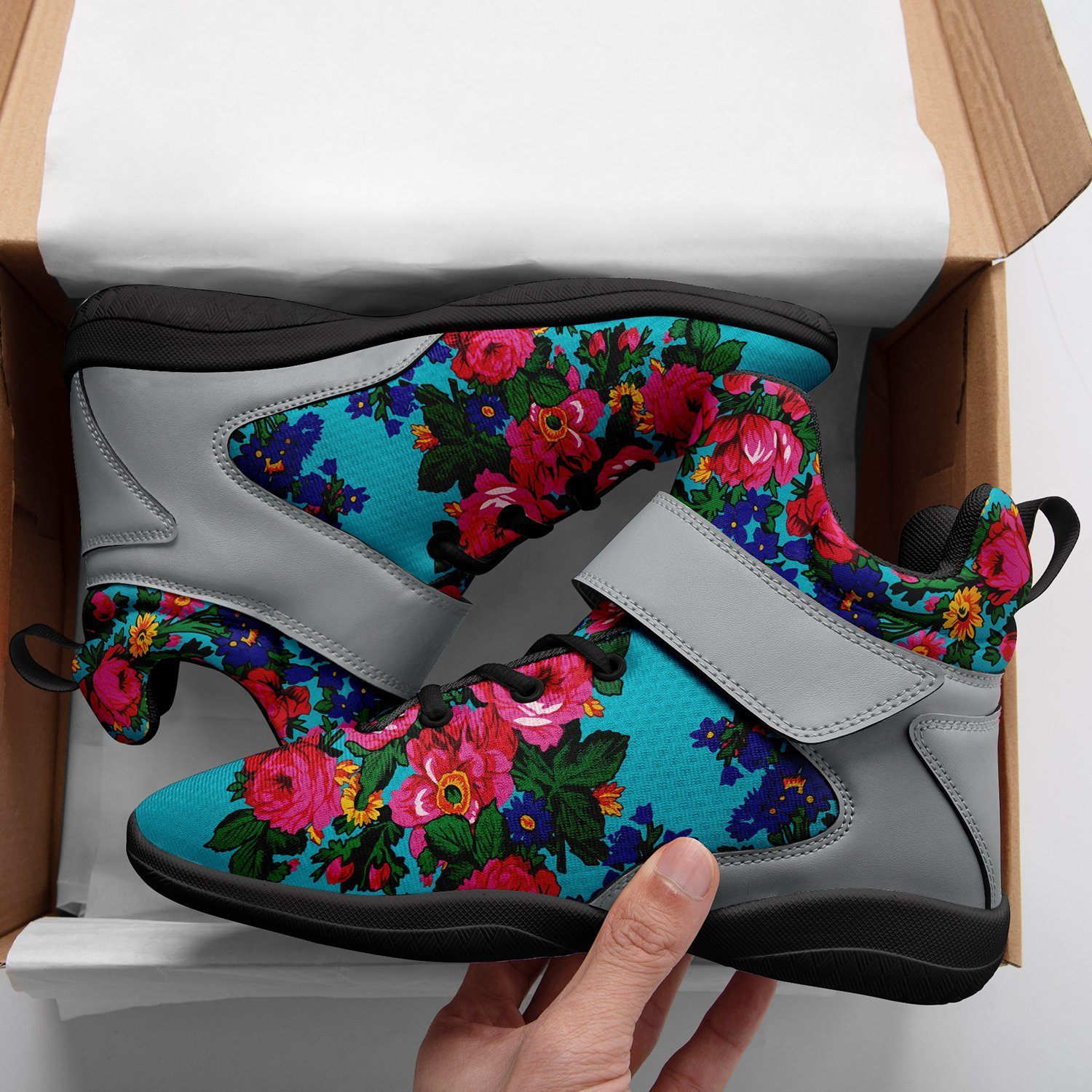 Kokum's Revenge Sky Ipottaa Basketball / Sport High Top Shoes - Black Sole 49 Dzine