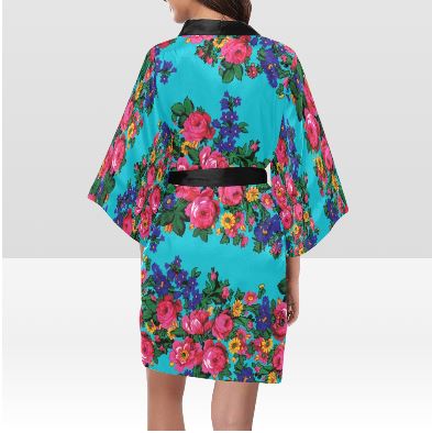 Kokum's Revenge Sky Kimono Robe Artsadd