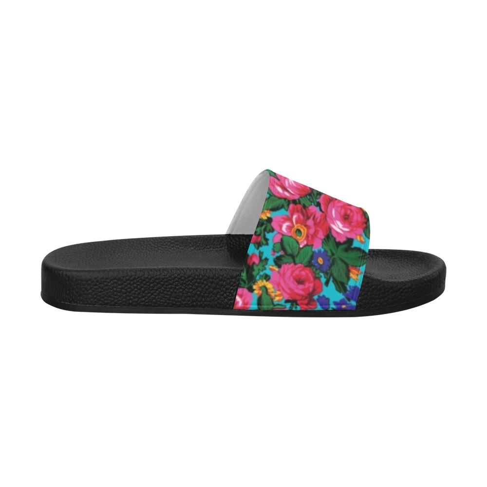 Kokum's Revenge Sky Men's Slide Sandals (Model 057) Men's Slide Sandals (057) e-joyer
