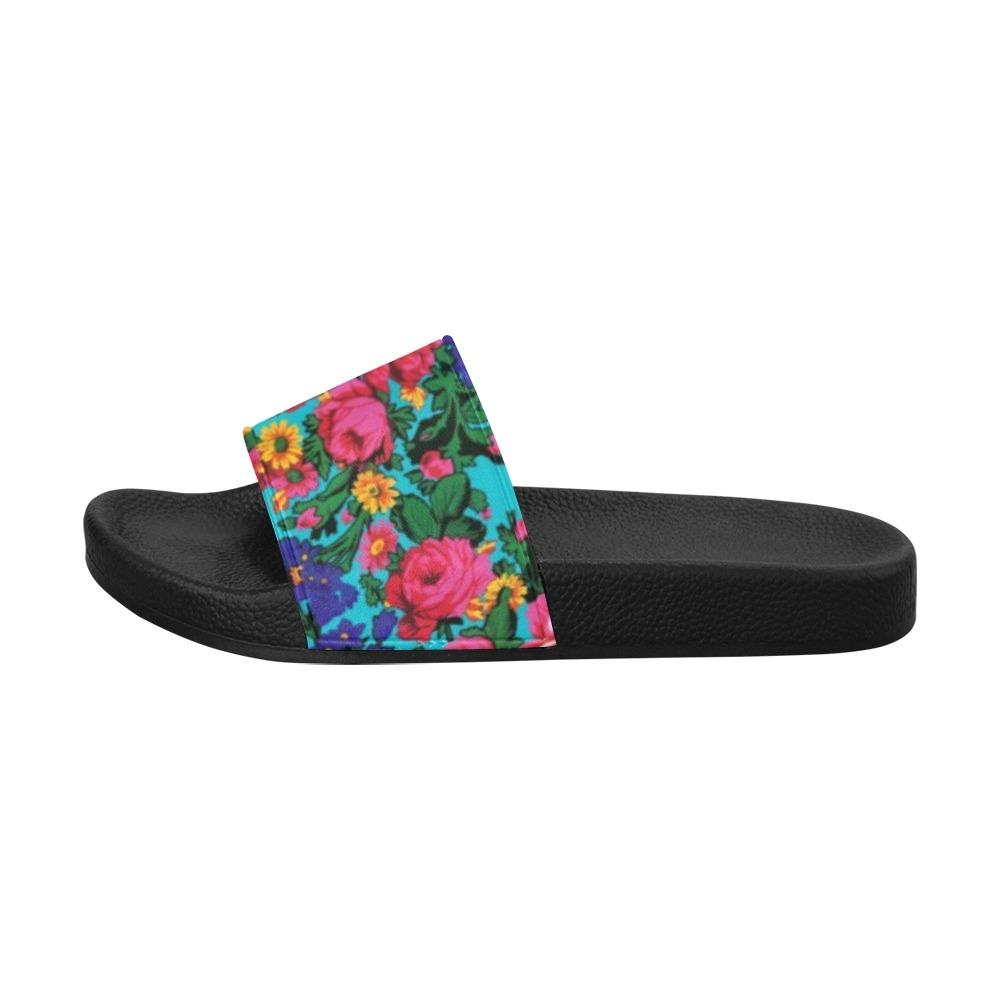 Kokum's Revenge Sky Men's Slide Sandals (Model 057) Men's Slide Sandals (057) e-joyer
