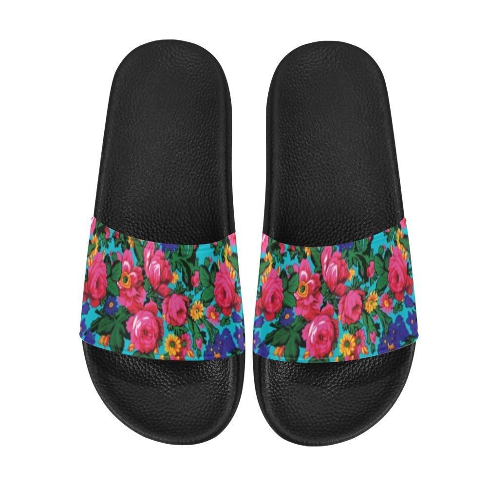 Kokum's Revenge Sky Men's Slide Sandals (Model 057) Men's Slide Sandals (057) e-joyer