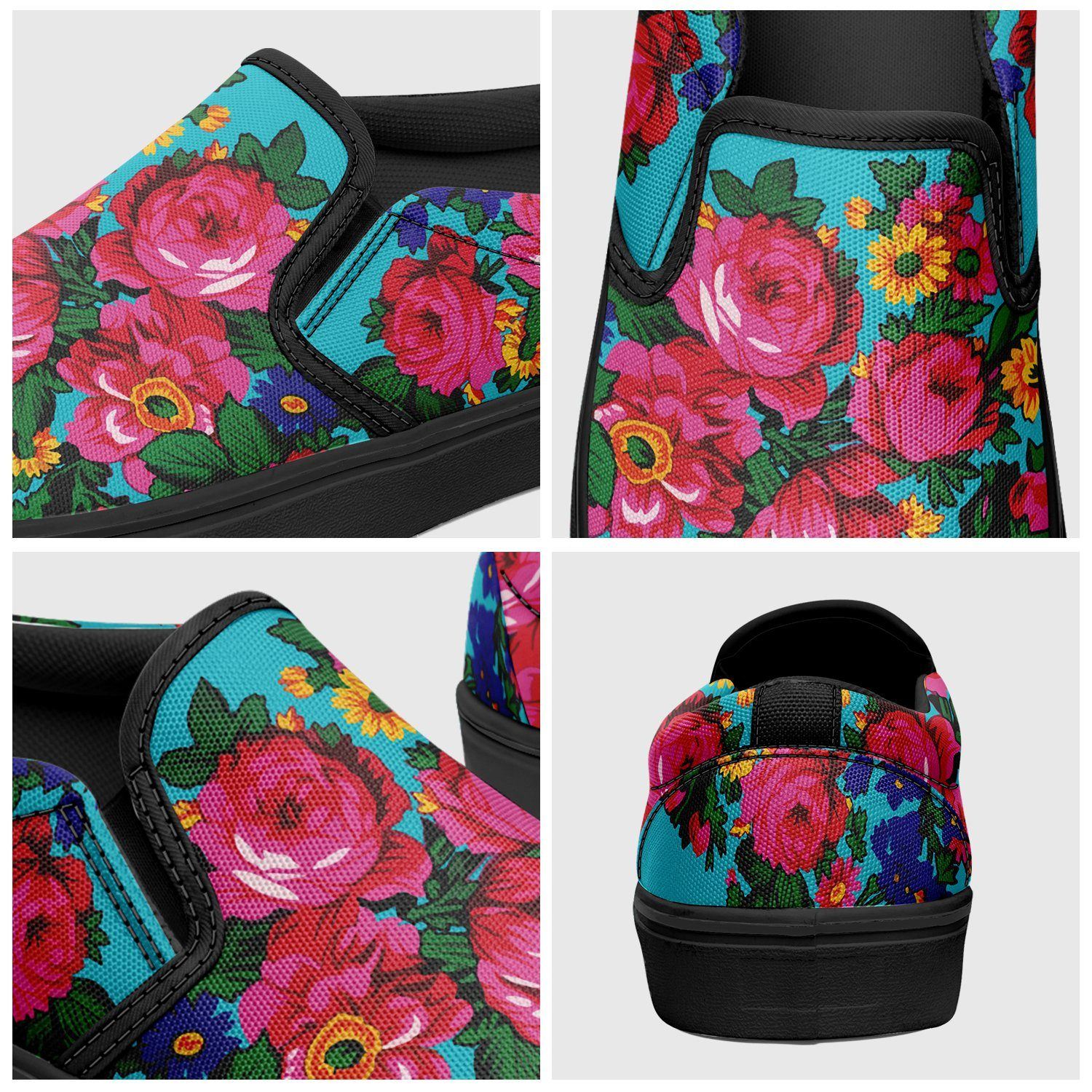 Kokum's Revenge Sky Otoyimm Kid's Canvas Slip On Shoes 49 Dzine