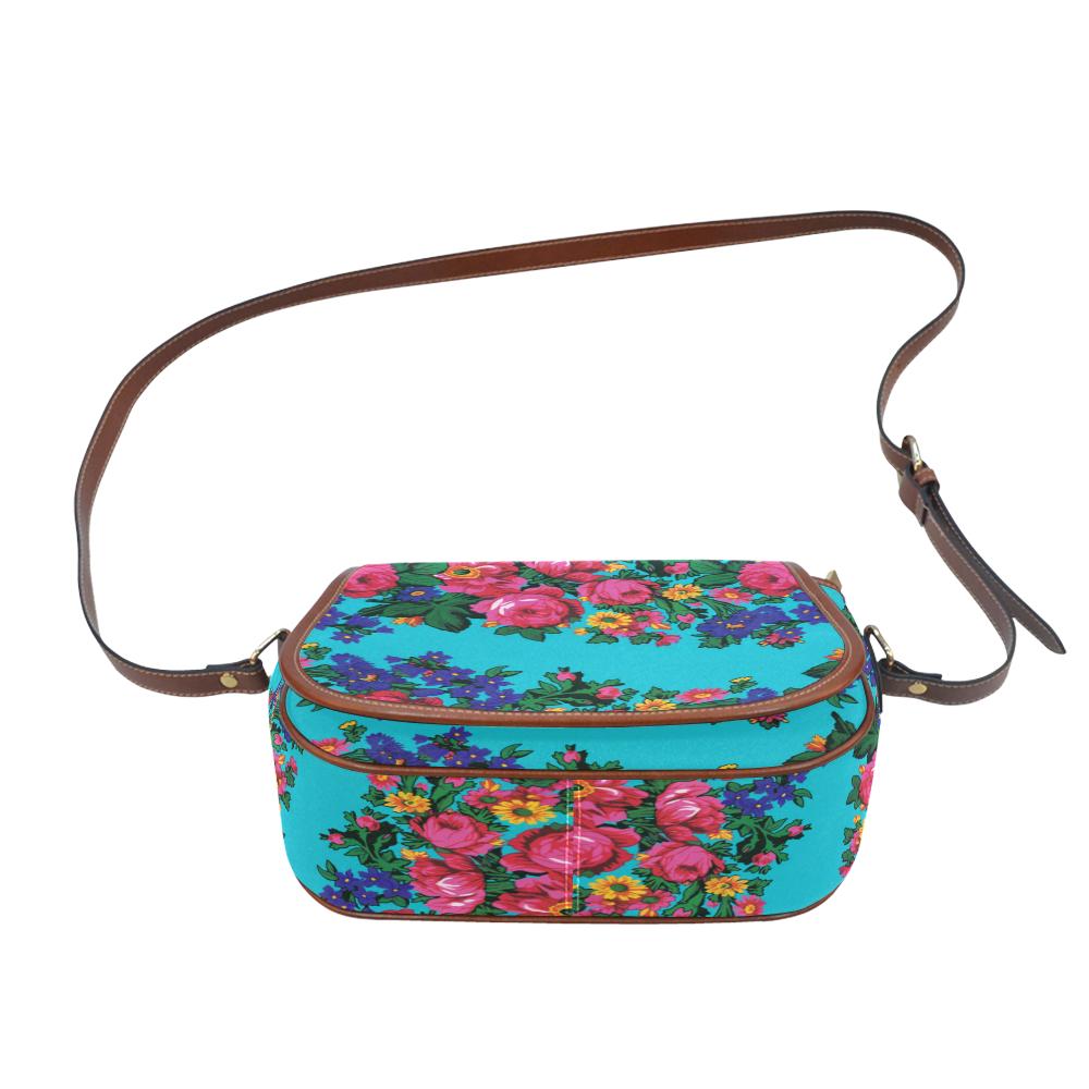 Kokum's Revenge-Sky Saddle Bag/Small (Model 1649) Full Customization Saddle Bag/Small (Full Customization) e-joyer