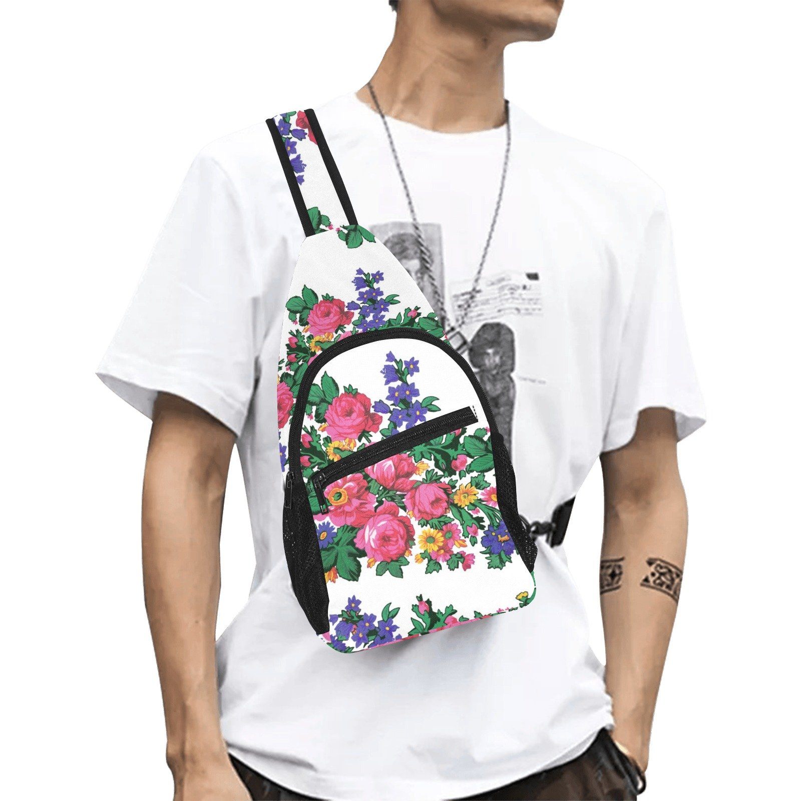 Kokum_s Revenge White All Over Print Chest Bag (Model 1719) All Over Print Chest Bag (1719) e-joyer 