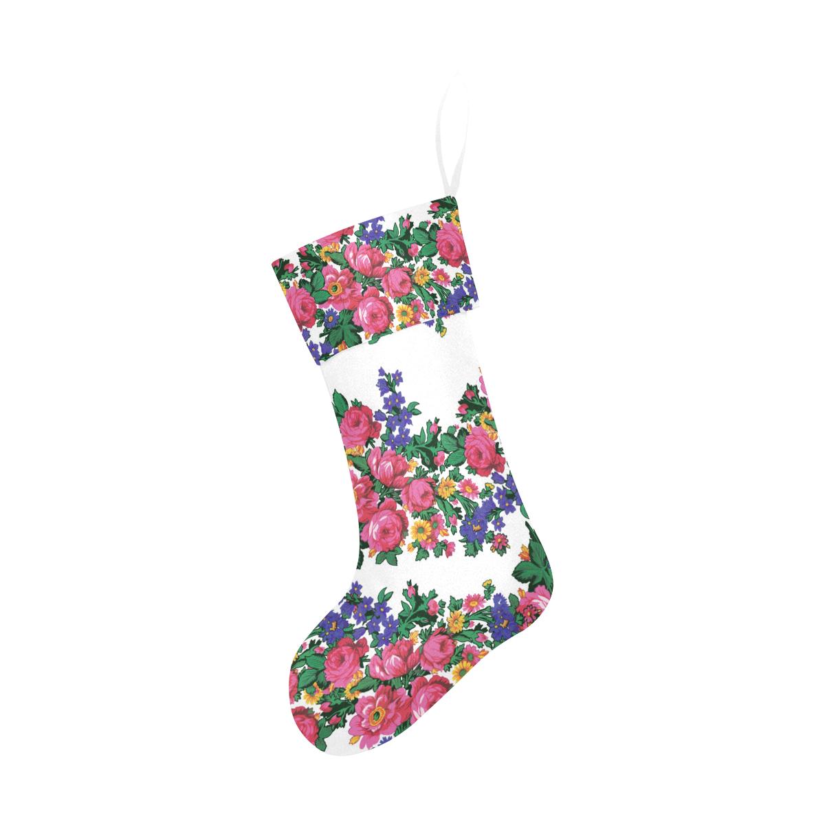 Kokum's Revenge White Christmas Stocking holiday stocking e-joyer