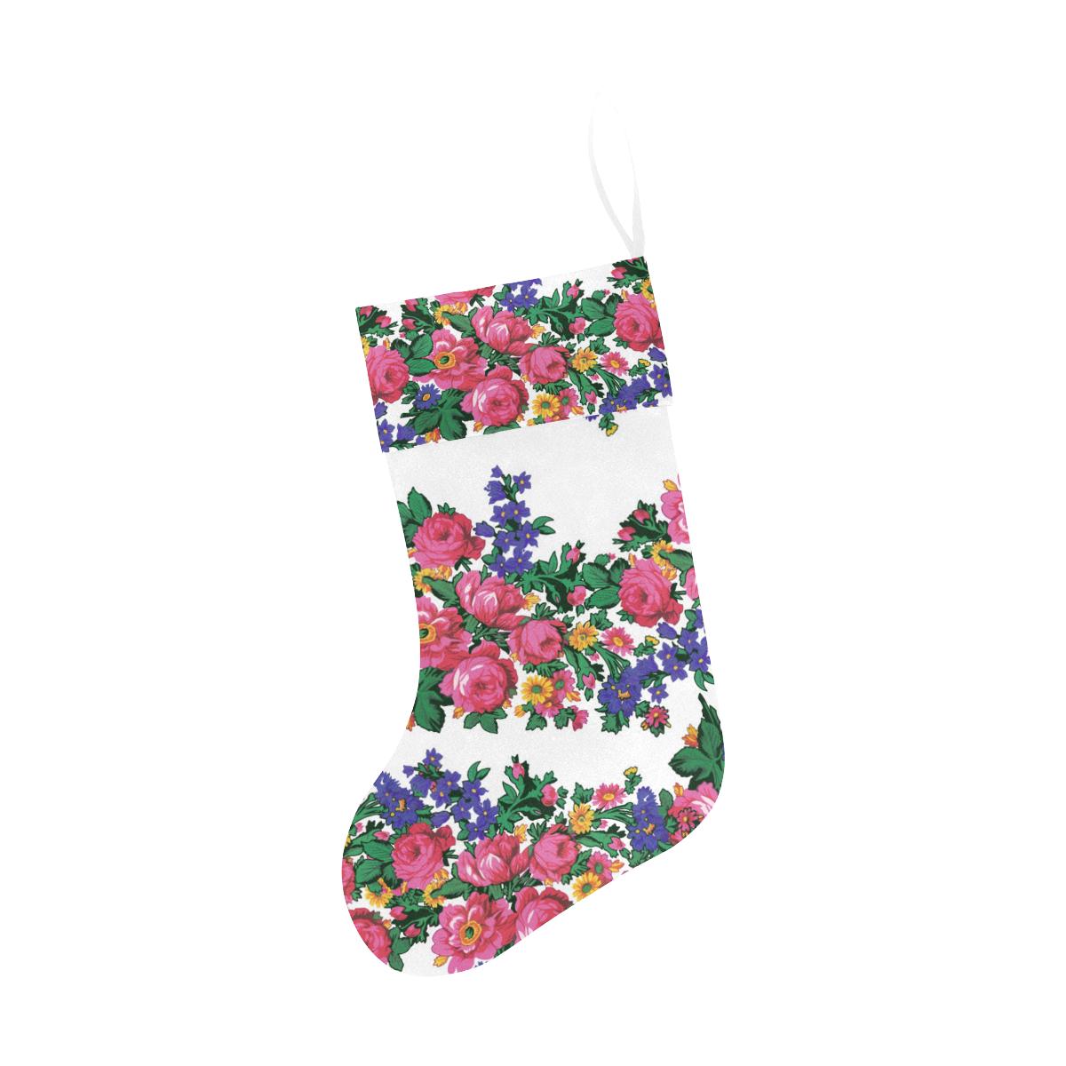 Kokum's Revenge White Christmas Stocking holiday stocking e-joyer