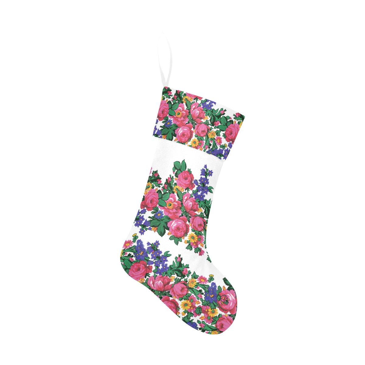 Kokum's Revenge White Christmas Stocking holiday stocking e-joyer