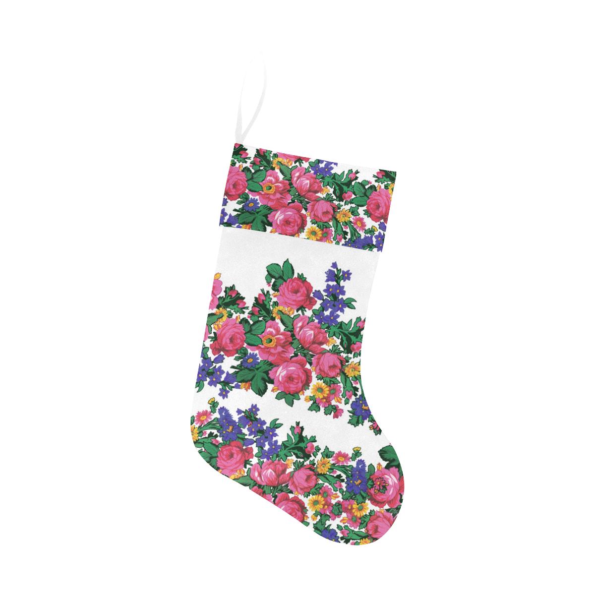 Kokum's Revenge White Christmas Stocking holiday stocking e-joyer