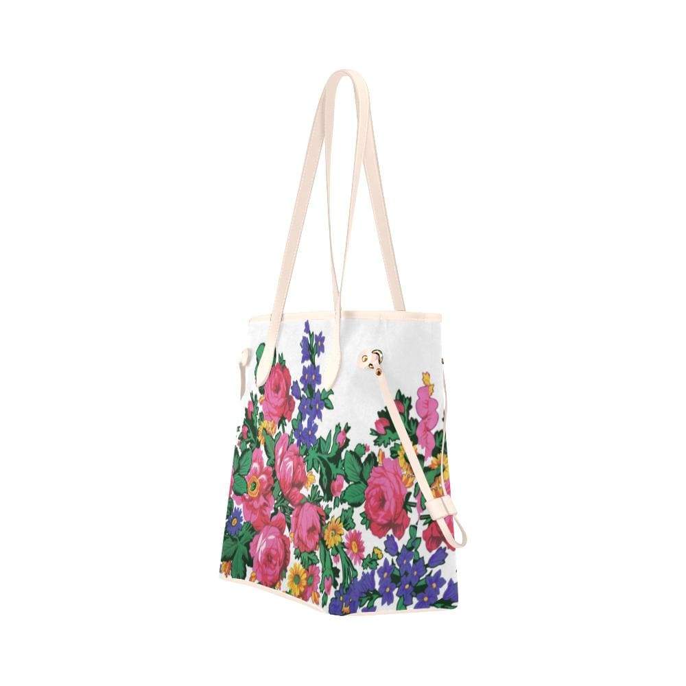 Kokum's Revenge-White Clover Canvas Tote Bag (Model 1661) Clover Canvas Tote Bag (1661) e-joyer