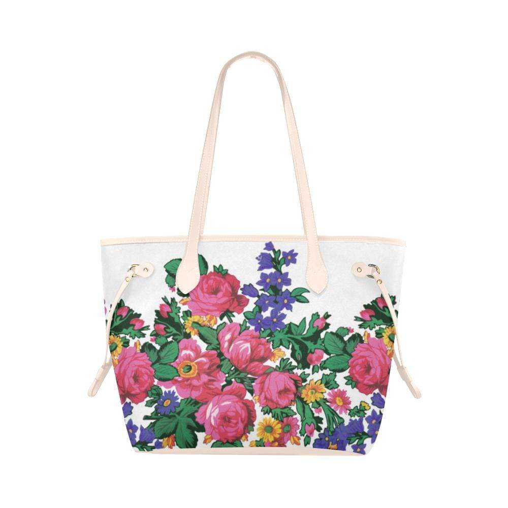 Kokum's Revenge-White Clover Canvas Tote Bag (Model 1661) Clover Canvas Tote Bag (1661) e-joyer 