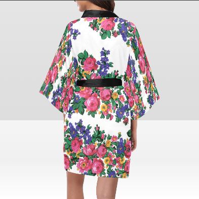 Kokum's Revenge White Kimono Robe Artsadd