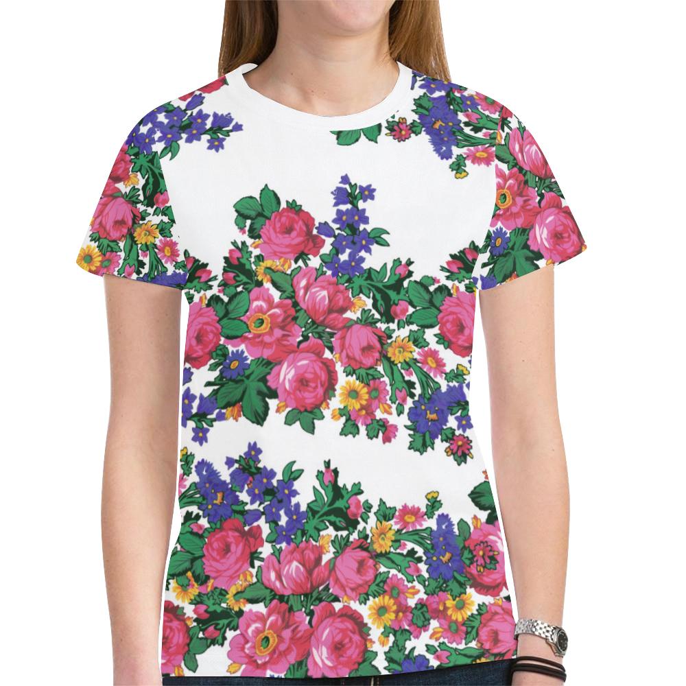 Kokum's Revenge-White New All Over Print T-shirt for Women (Model T45) New All Over Print T-shirt for Women (T45) e-joyer