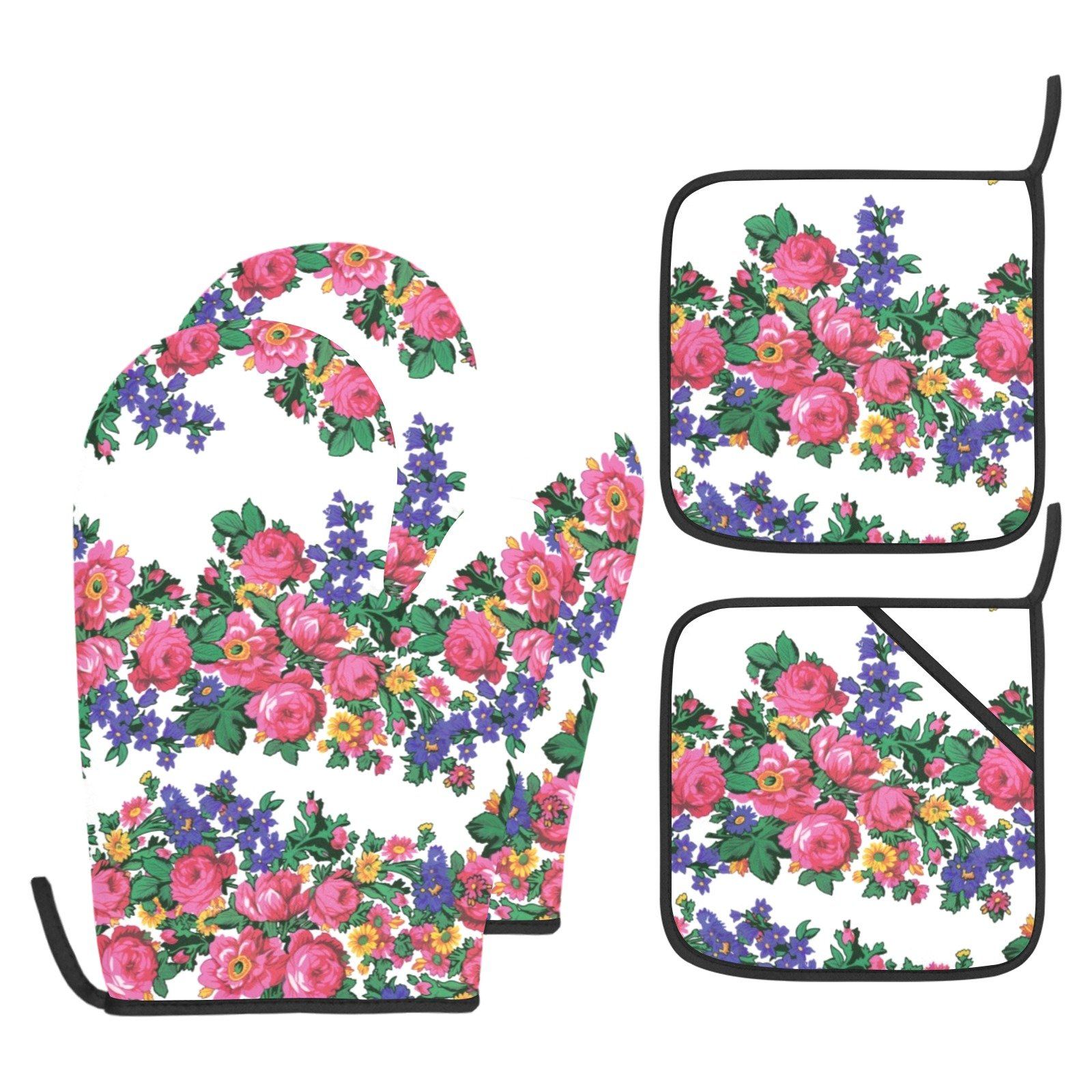 Kokum's Revenge White Oven Mitt & Pot Holder Oven Mitt & Pot Holder e-joyer