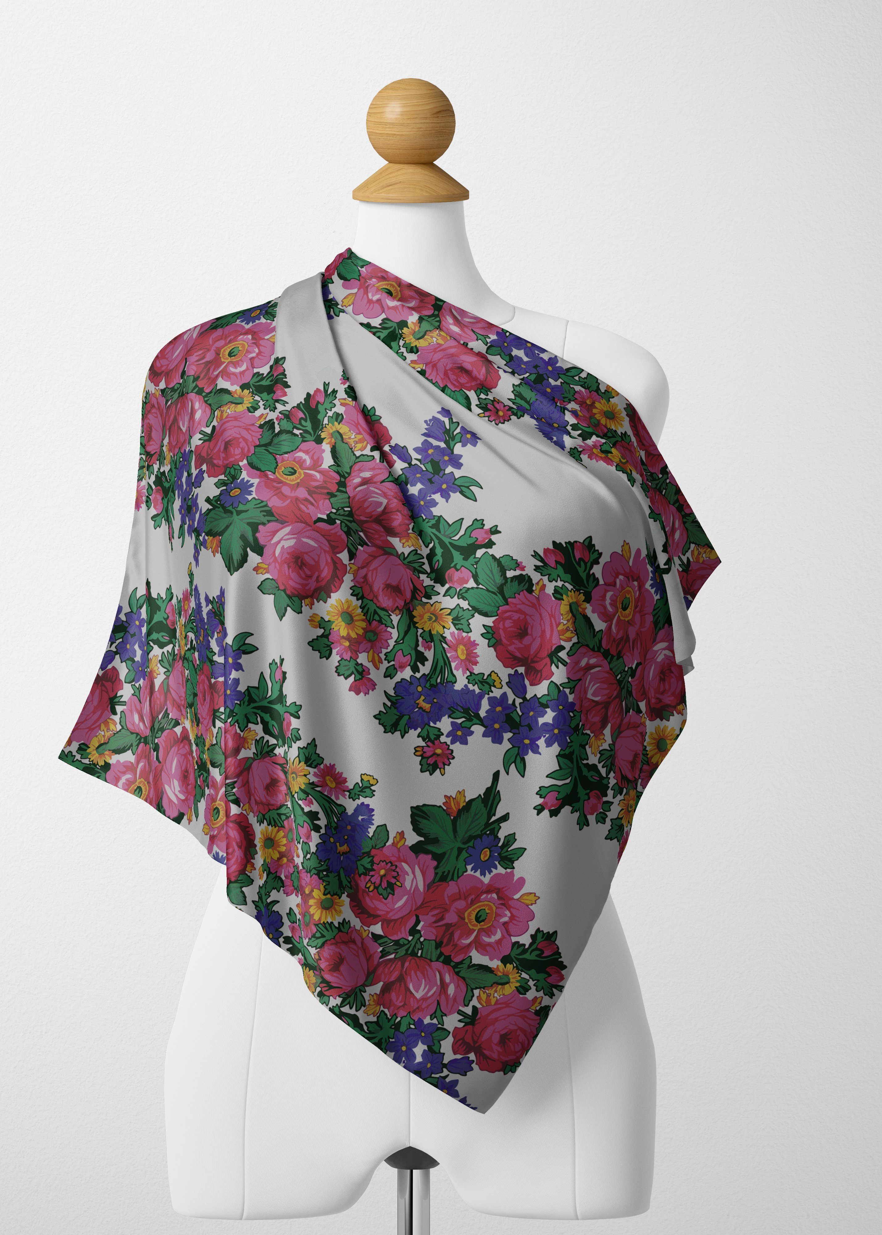 Kokum_s Revenge White Satin Shawl Scarf 49 Dzine