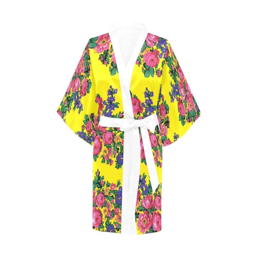 Kokum's Revenge Yellow Kimono Robe Artsadd