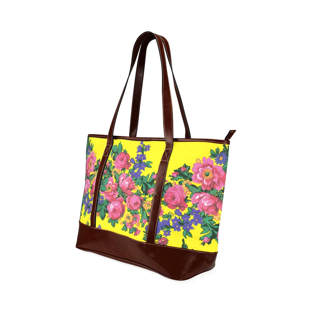 Kokum's Revenge-Yellow Tote Handbag (Model 1642) Tote Handbags (1642) e-joyer