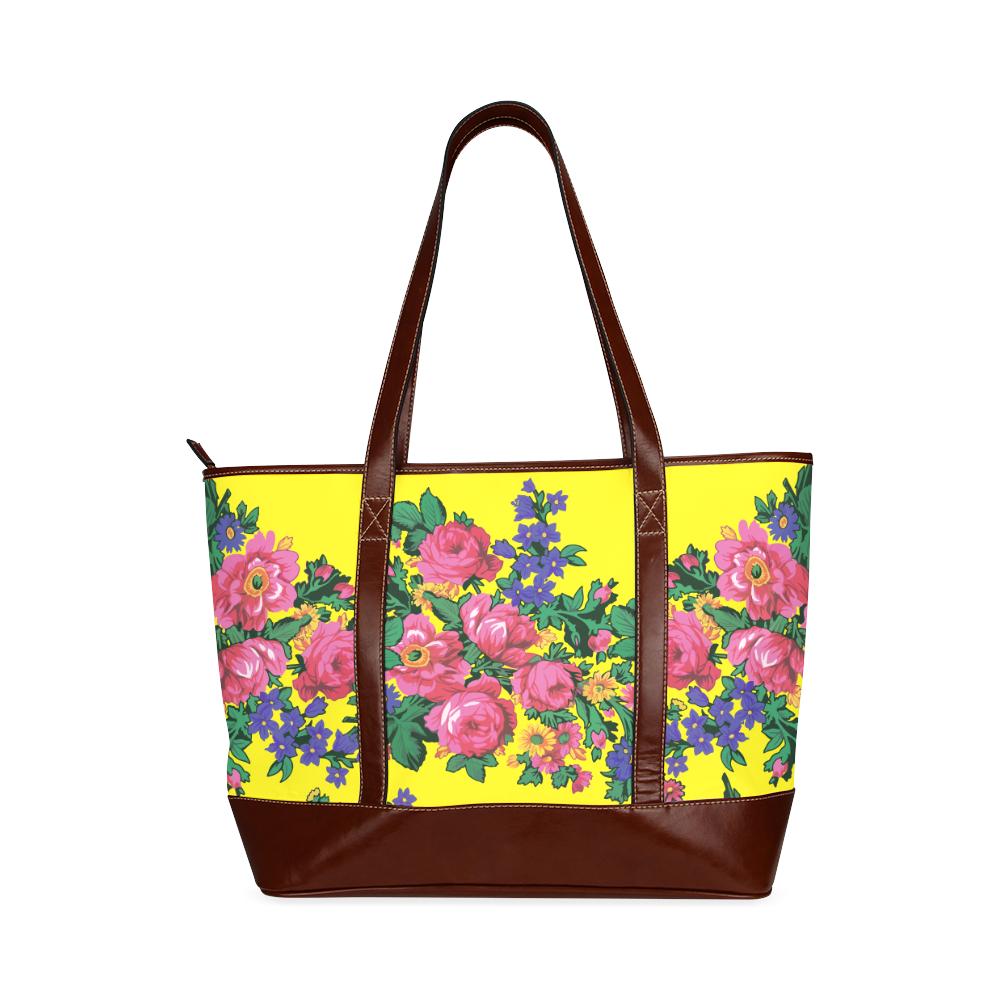 Kokum's Revenge-Yellow Tote Handbag (Model 1642) Tote Handbags (1642) e-joyer