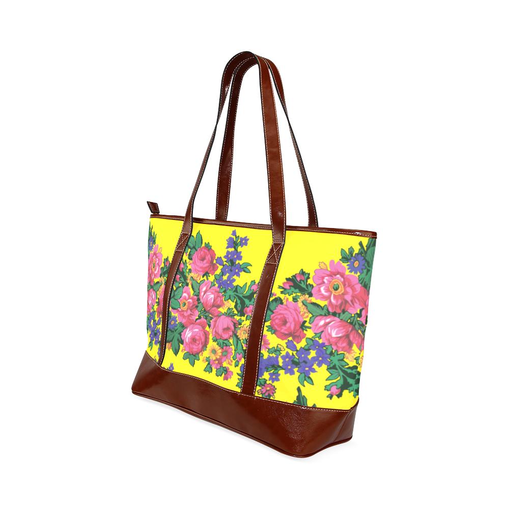Kokum's Revenge-Yellow Tote Handbag (Model 1642) Tote Handbags (1642) e-joyer