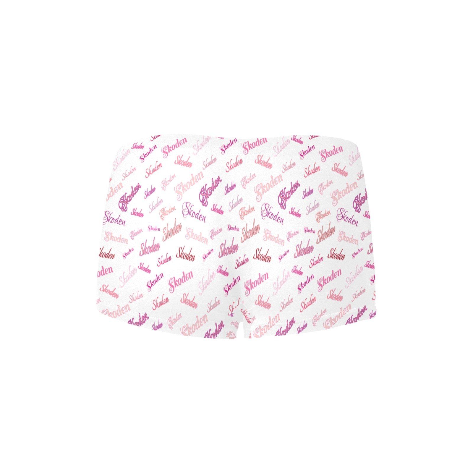 Ladies Skoden Type Undergarment White Women's All Over Print Boyshort Panties (Model L31) Women's Boyshort Panties (L31) e-joyer