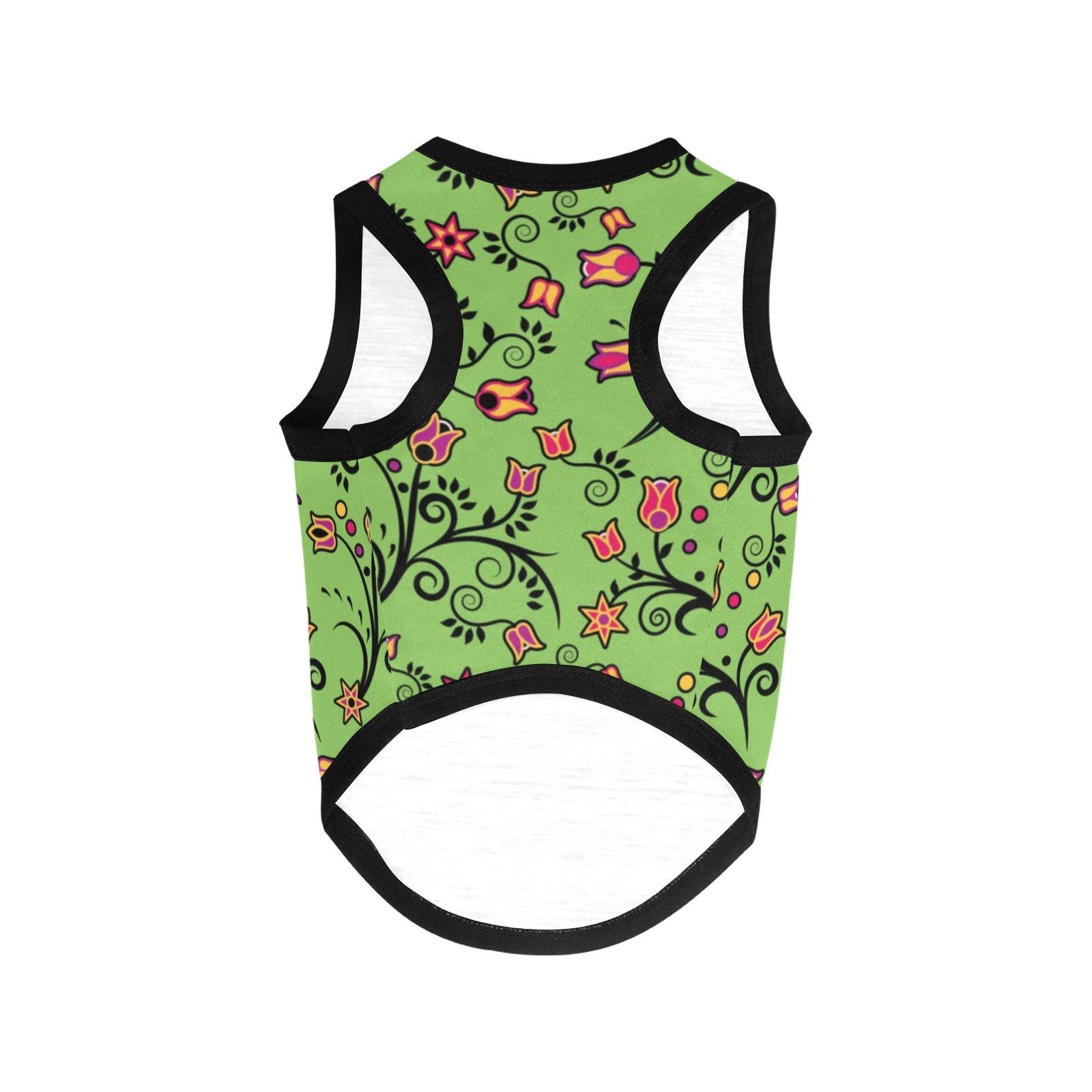 LightGreen Yellow Star All Over Print Pet Tank Top Pet Tank Top e-joyer