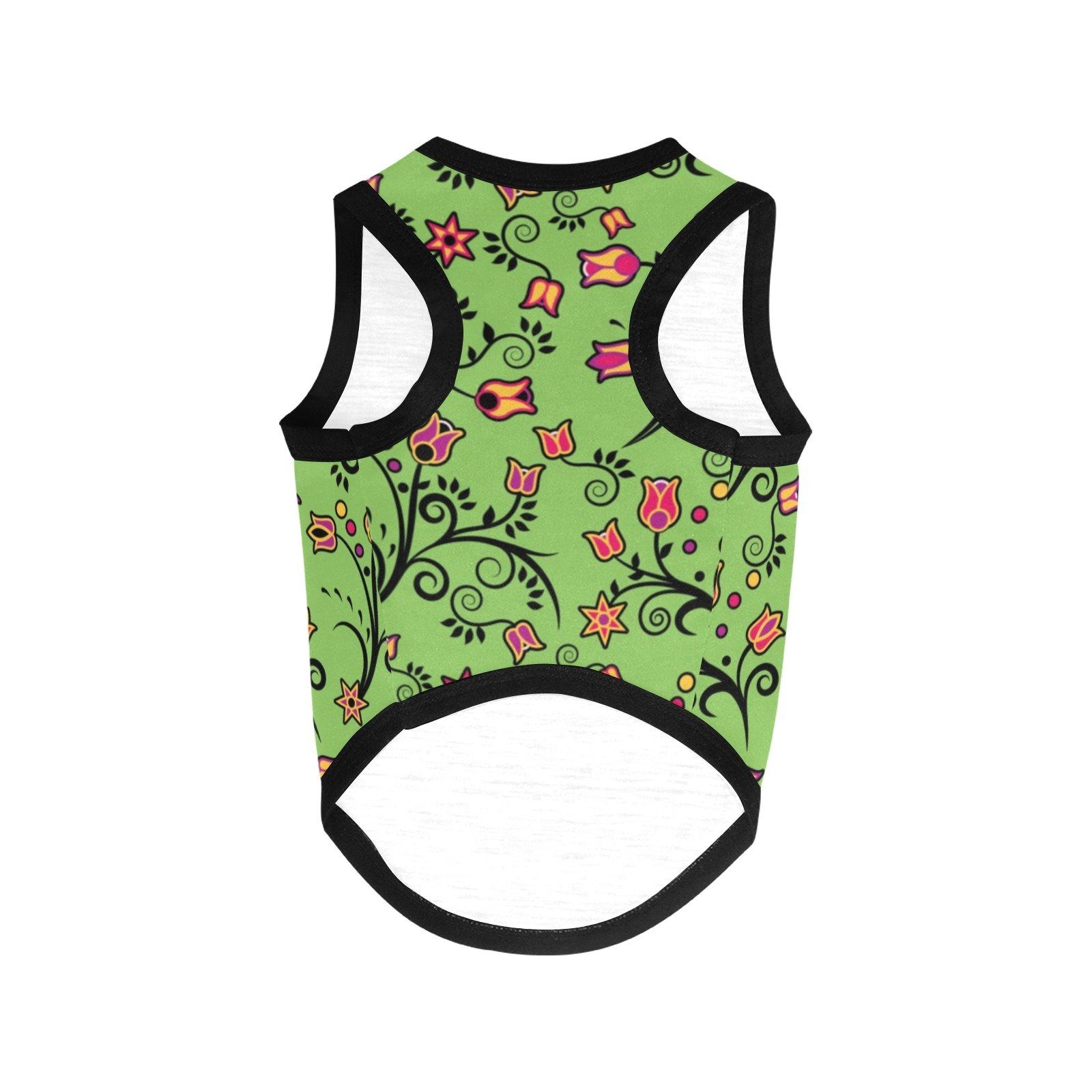 LightGreen Yellow Star All Over Print Pet Tank Top Pet Tank Top e-joyer 