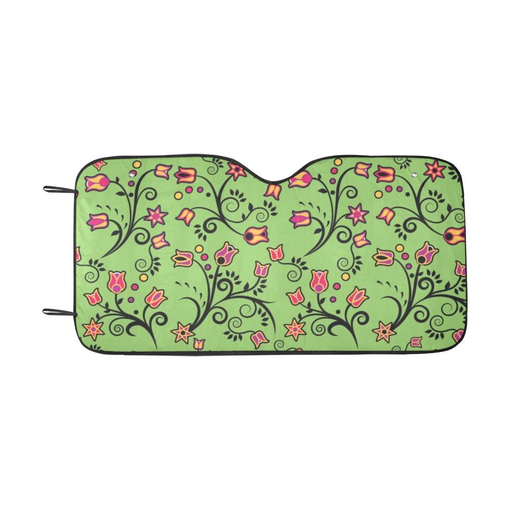 LightGreen Yellow Star Car Sun Shade 55"x30" Car Sun Shade e-joyer