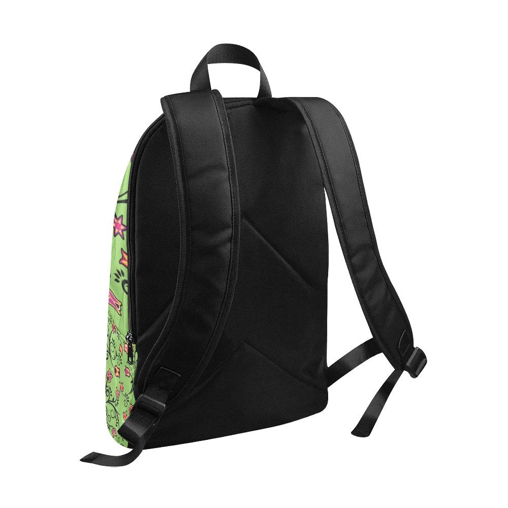LightGreen Yellow Star Fabric Backpack for Adult (Model 1659) bag e-joyer