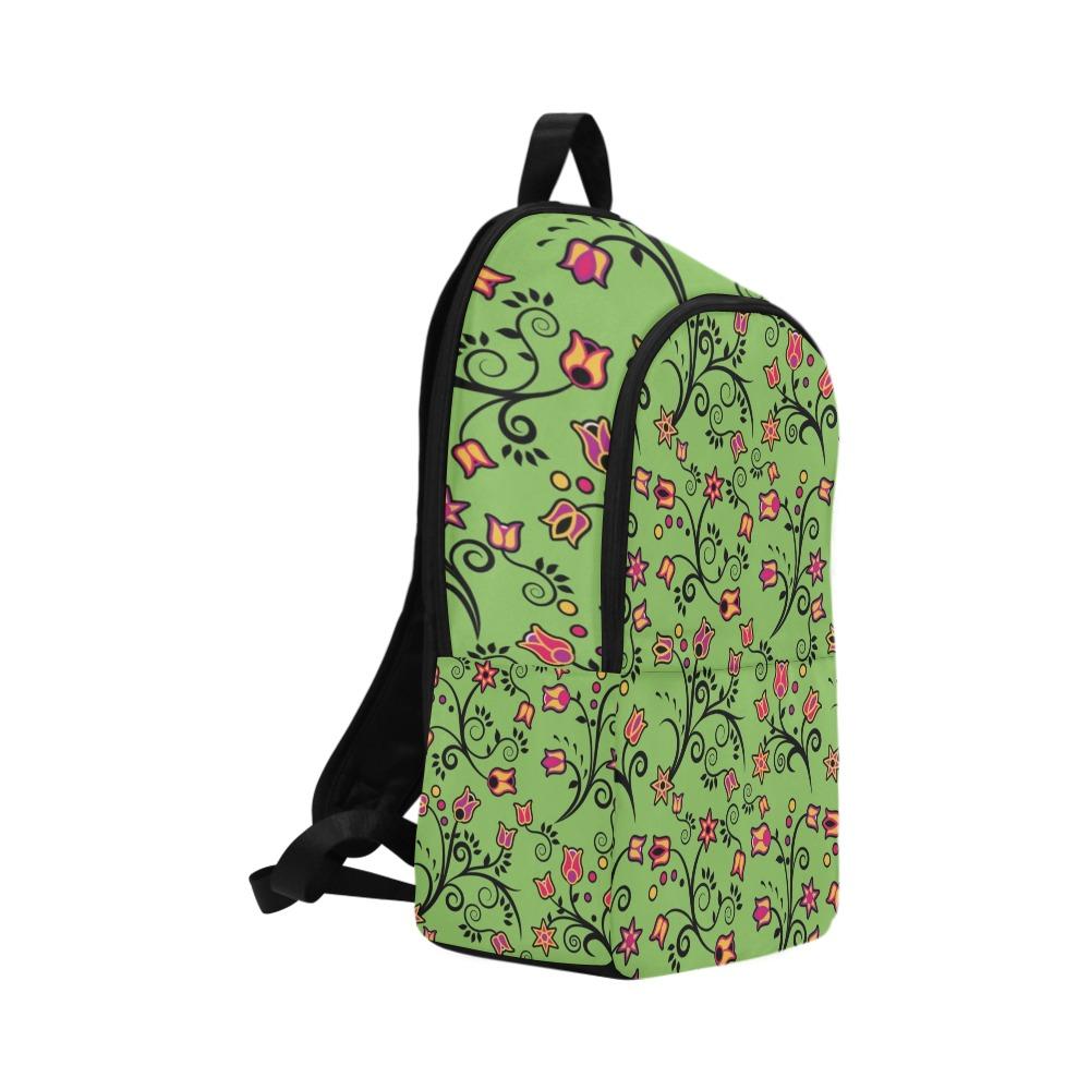 LightGreen Yellow Star Fabric Backpack for Adult (Model 1659) bag e-joyer