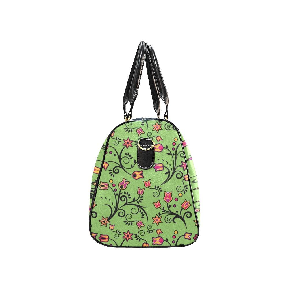 LightGreen Yellow Star New Waterproof Travel Bag/Small (Model 1639) bag e-joyer