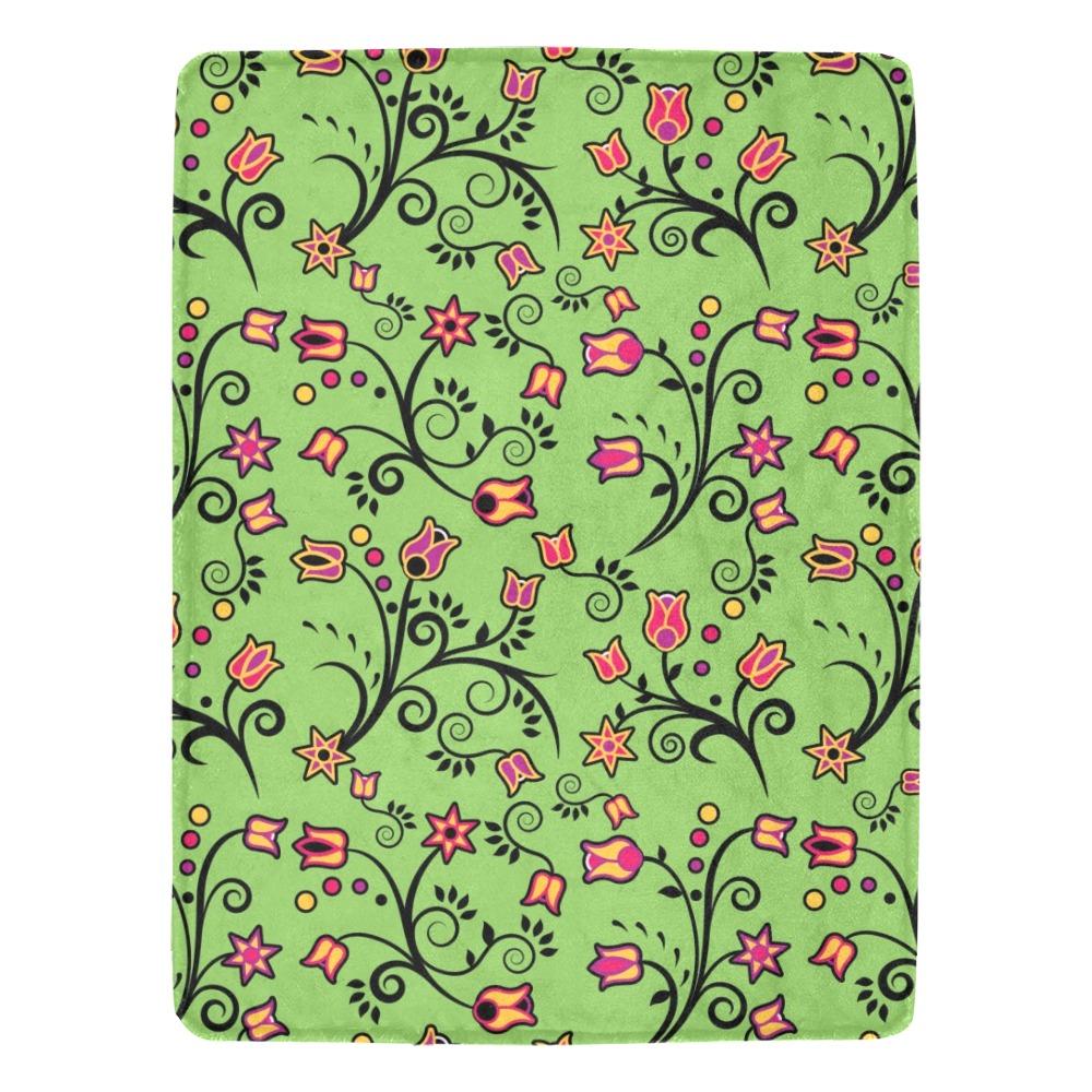 LightGreen Yellow Star Ultra-Soft Micro Fleece Blanket 60"x80" blanket e-joyer