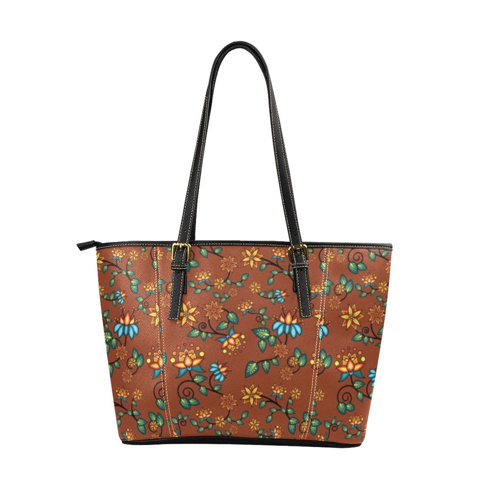 Lily Sierra Leather Tote Bag/Large (Model 1640) Leather Tote Bag (1640) e-joyer
