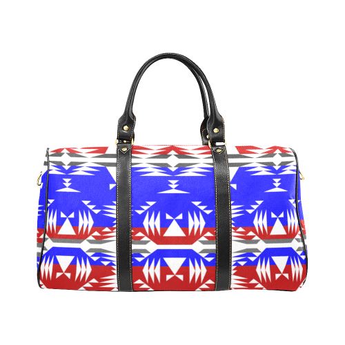 Limited Edition Veteran's Between the Mountai New Waterproof Travel Bag/Large (Model 1639) Waterproof Travel Bags (1639) e-joyer