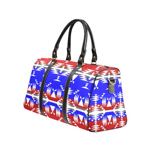 Limited Edition Veteran's Between the Mountai New Waterproof Travel Bag/Large (Model 1639) Waterproof Travel Bags (1639) e-joyer