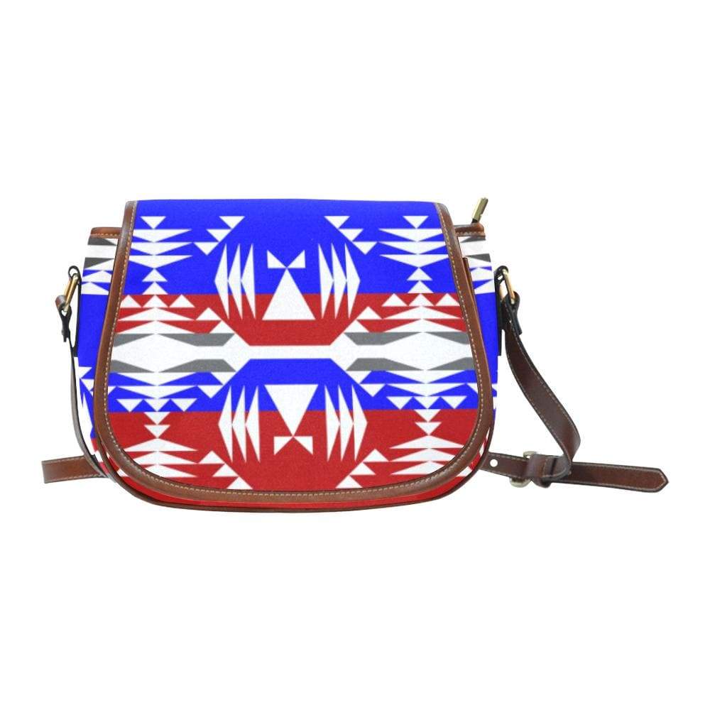Limited Edition Veteran's Between the Mountains Saddle Bag/Small (Model 1649) Full Customization Saddle Bag/Small (Full Customization) e-joyer