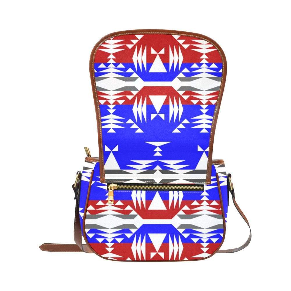 Limited Edition Veteran's Between the Mountains Saddle Bag/Small (Model 1649) Full Customization Saddle Bag/Small (Full Customization) e-joyer