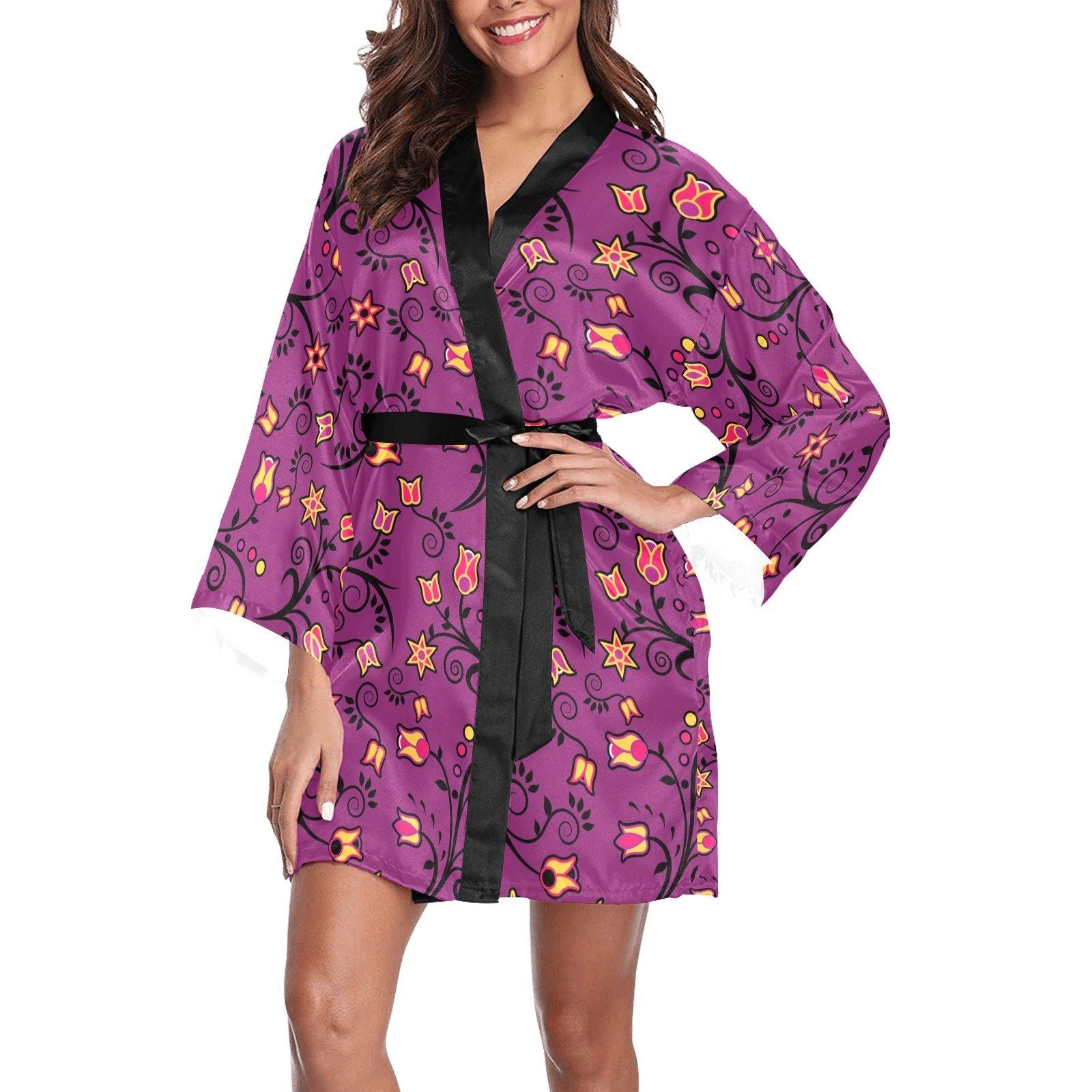 Lollipop Star Long Sleeve Kimono Robe Long Sleeve Kimono Robe e-joyer 