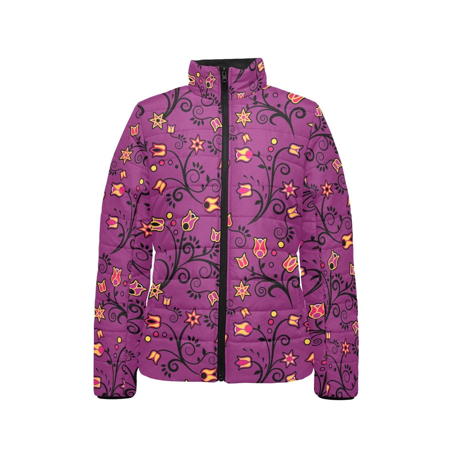 Lollipop Star Women's Stand Collar Padded Jacket (Model H41) jacket e-joyer