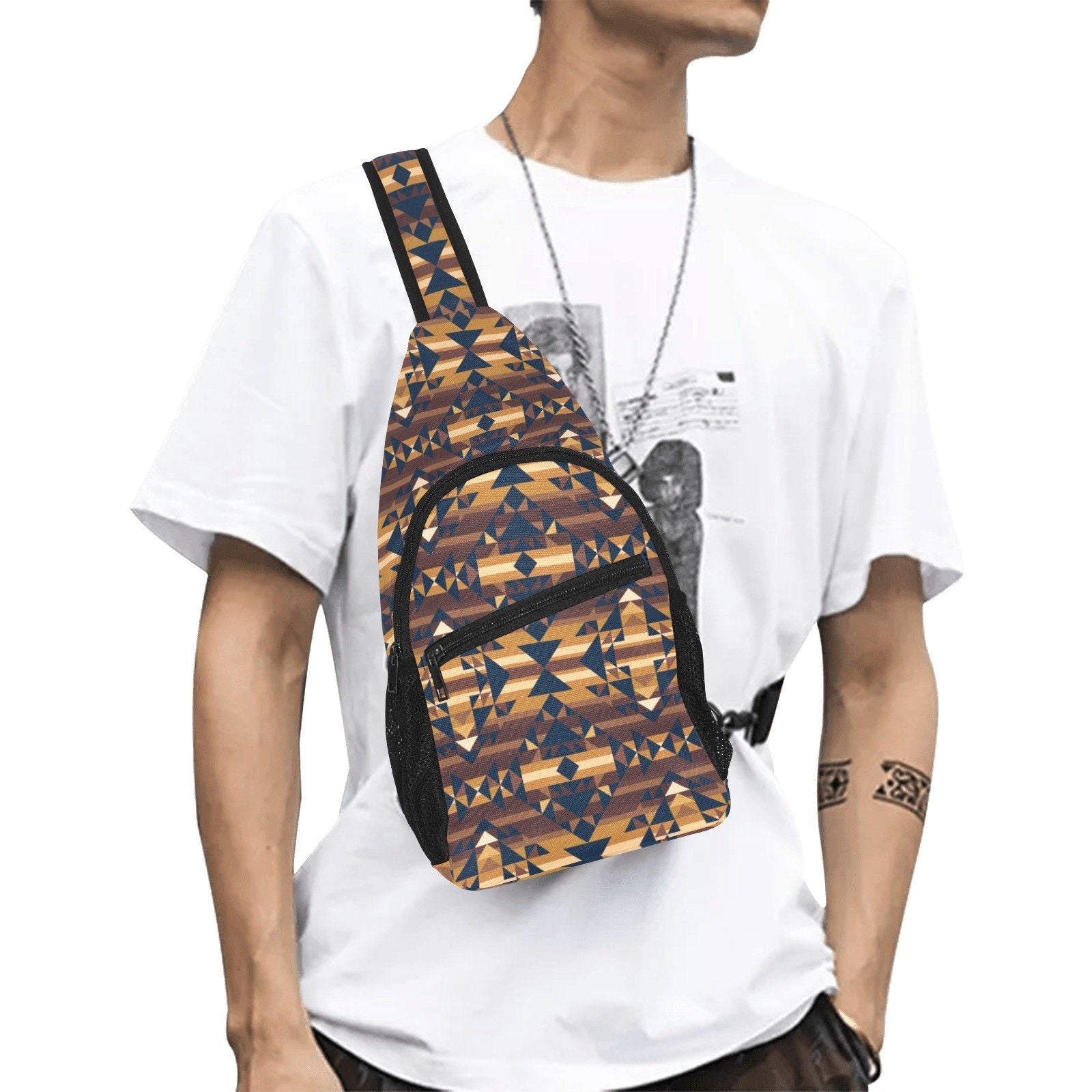 Marron Cloud All Over Print Chest Bag (Model 1719) All Over Print Chest Bag (1719) e-joyer 