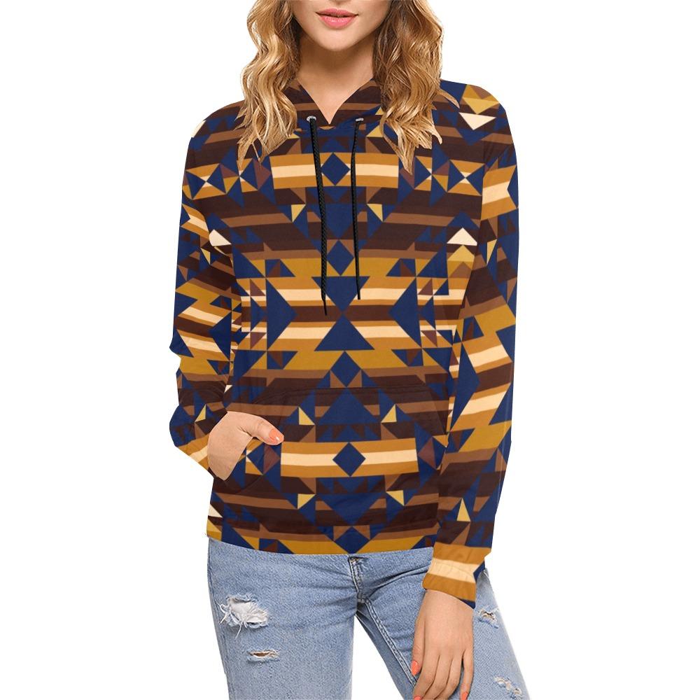 Marron Cloud All Over Print Hoodie for Women (USA Size) (Model H13) All Over Print Hoodie for Women (H13) e-joyer
