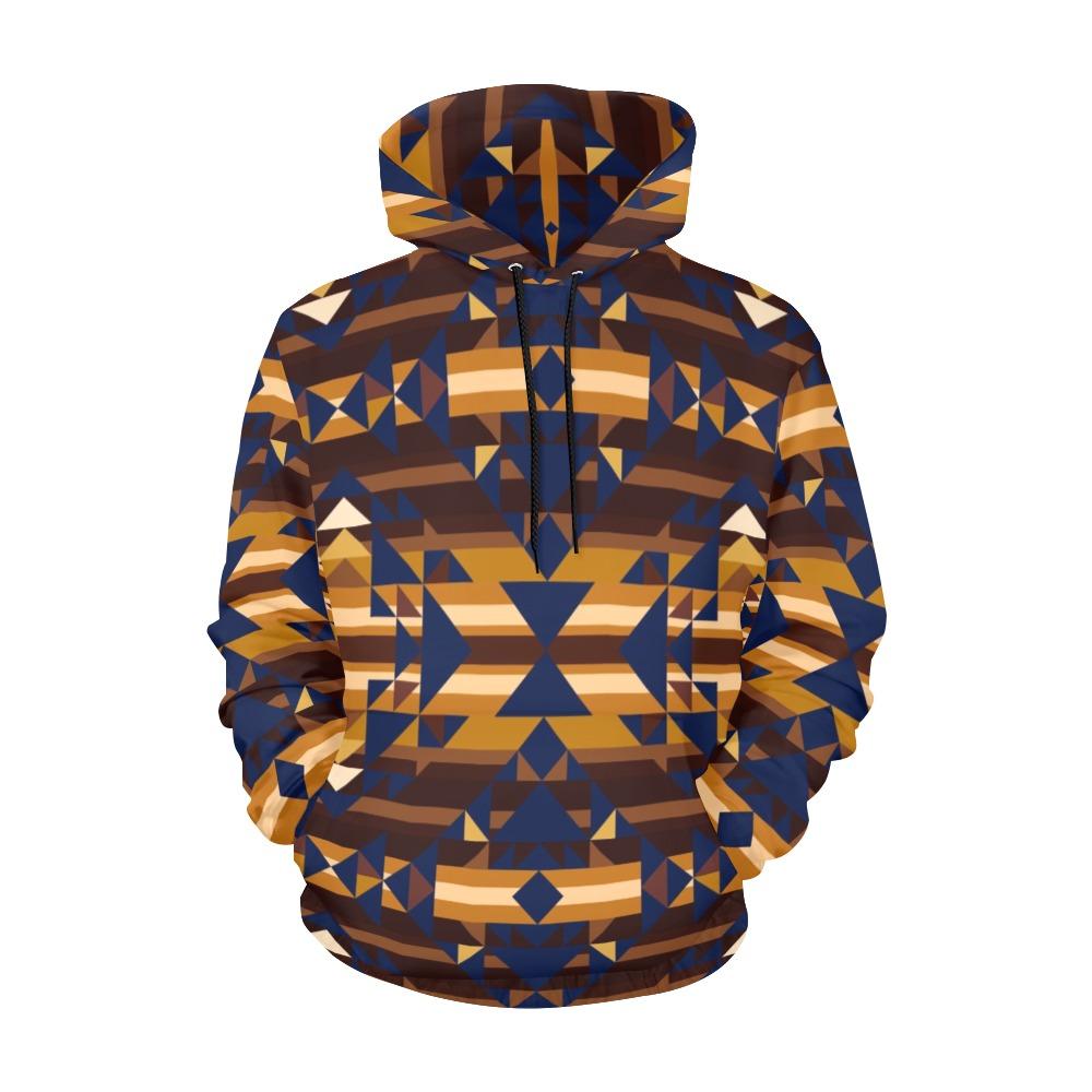 Marron Cloud All Over Print Hoodie for Women (USA Size) (Model H13) All Over Print Hoodie for Women (H13) e-joyer