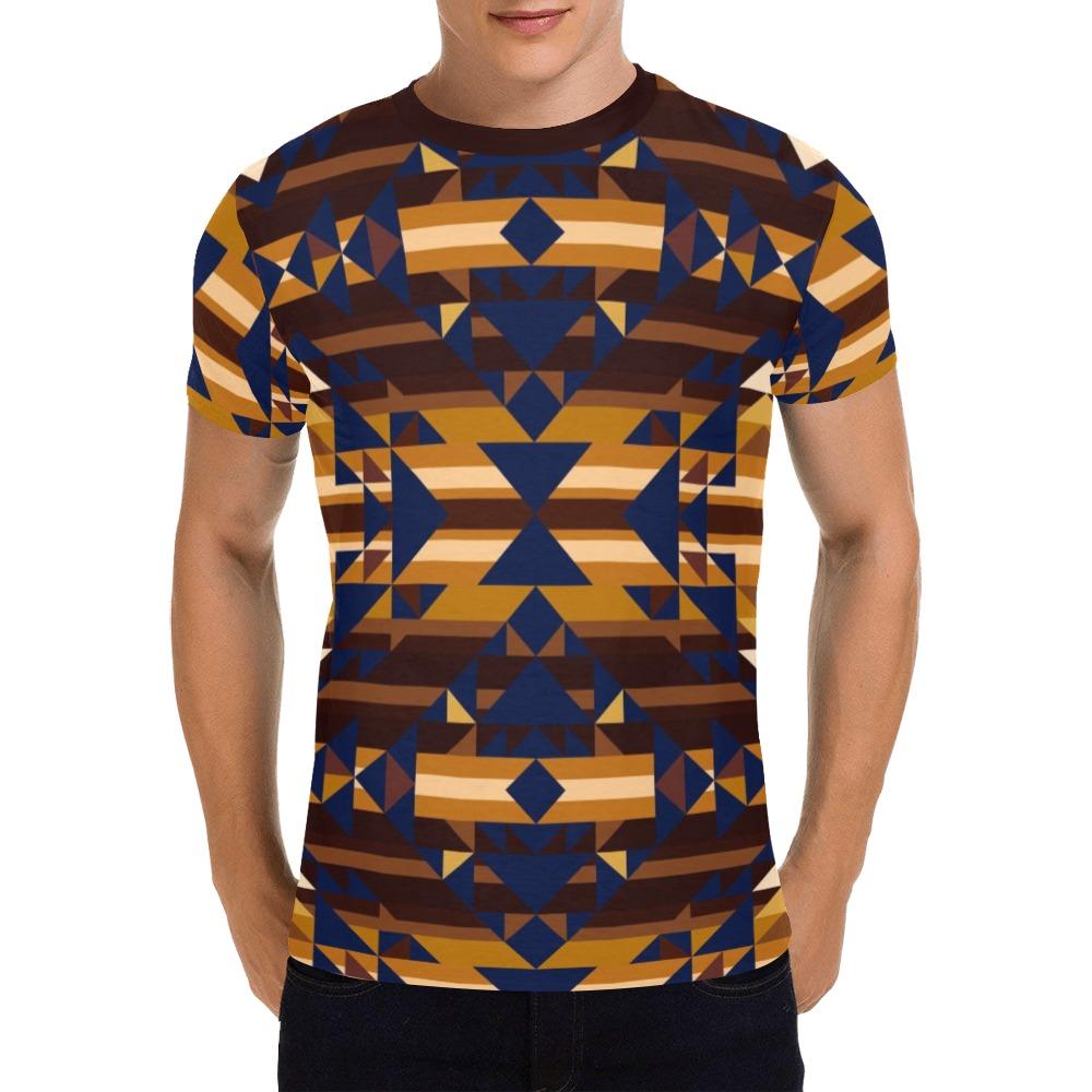 Marron Cloud All Over Print T-Shirt for Men (USA Size) (Model T40) All Over Print T-Shirt for Men (T40) e-joyer