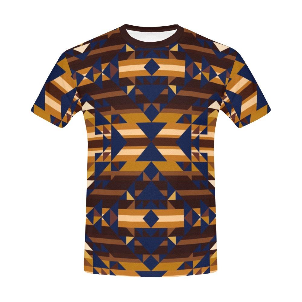 Marron Cloud All Over Print T-Shirt for Men (USA Size) (Model T40) All Over Print T-Shirt for Men (T40) e-joyer