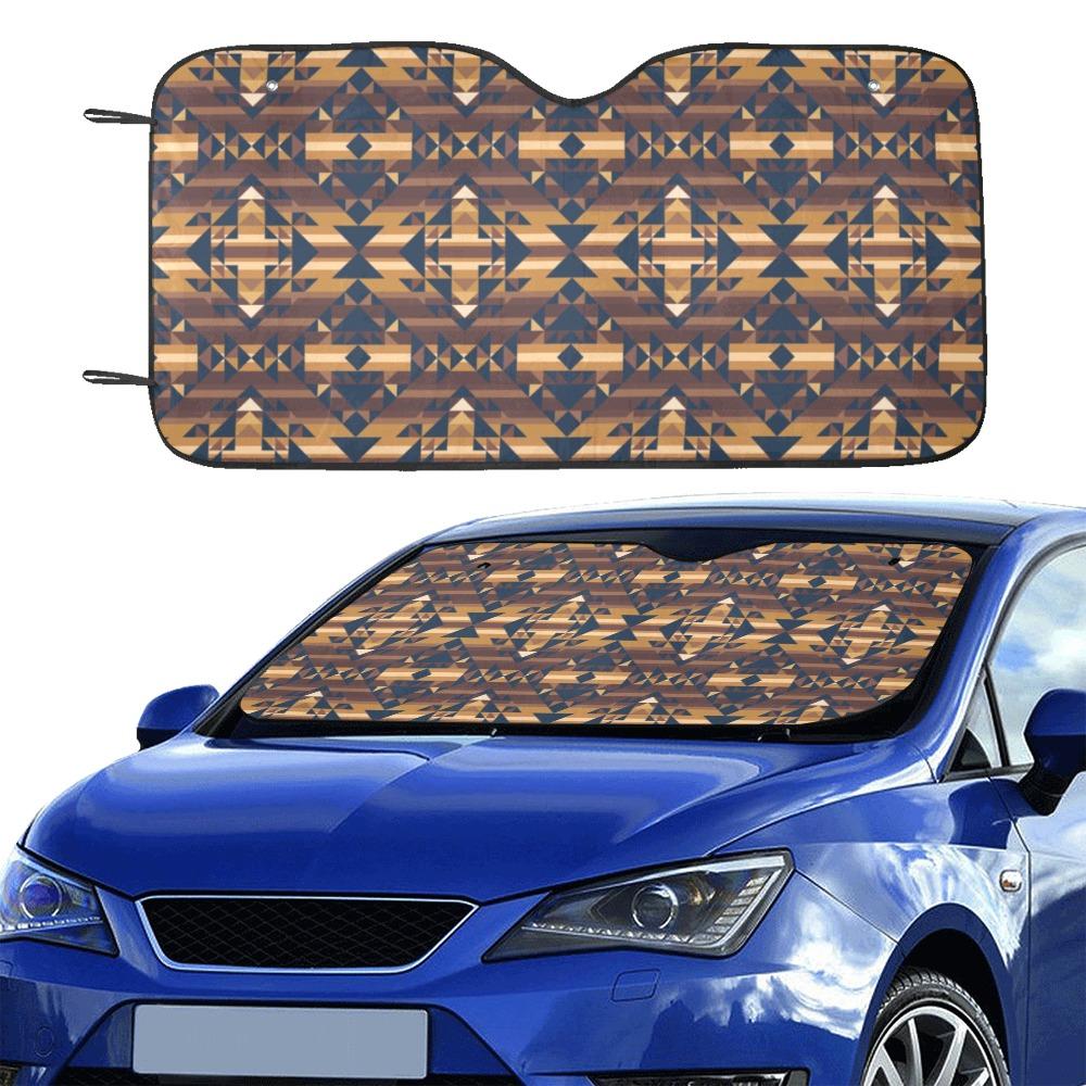 Marron Cloud Car Sun Shade 55"x30" Car Sun Shade e-joyer