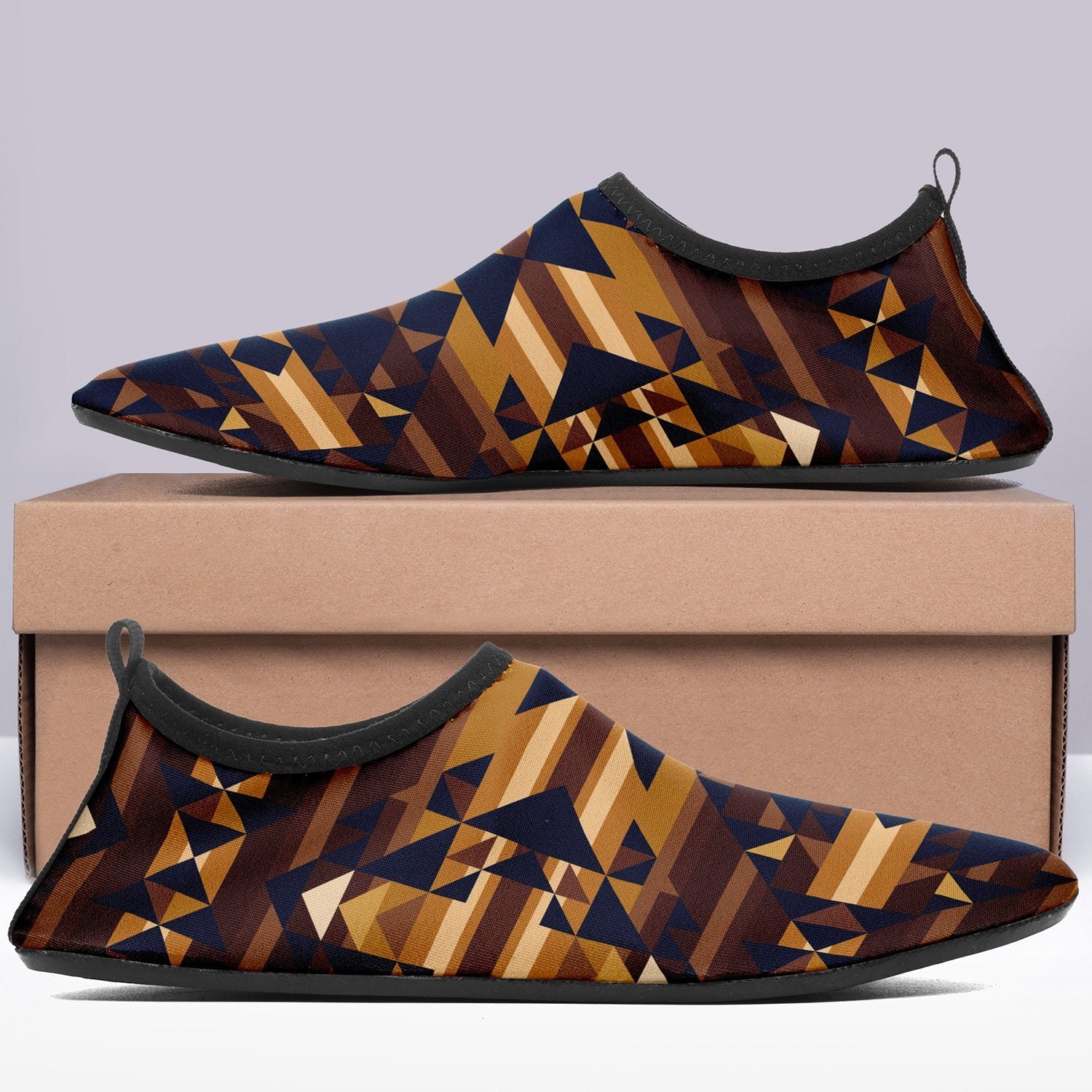 Marron Cloud Kid's Sockamoccs Slip On Shoes Herman