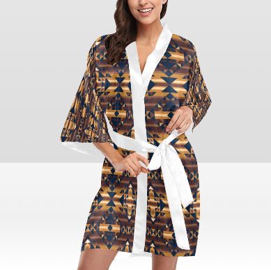 Marron Cloud Kimono Robe Artsadd