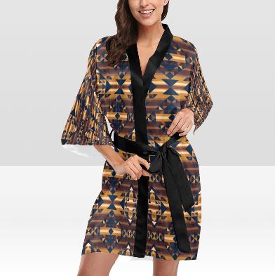 Marron Cloud Kimono Robe Artsadd